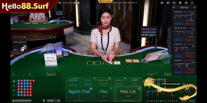 Trò chơi tại sảnh DB Casino